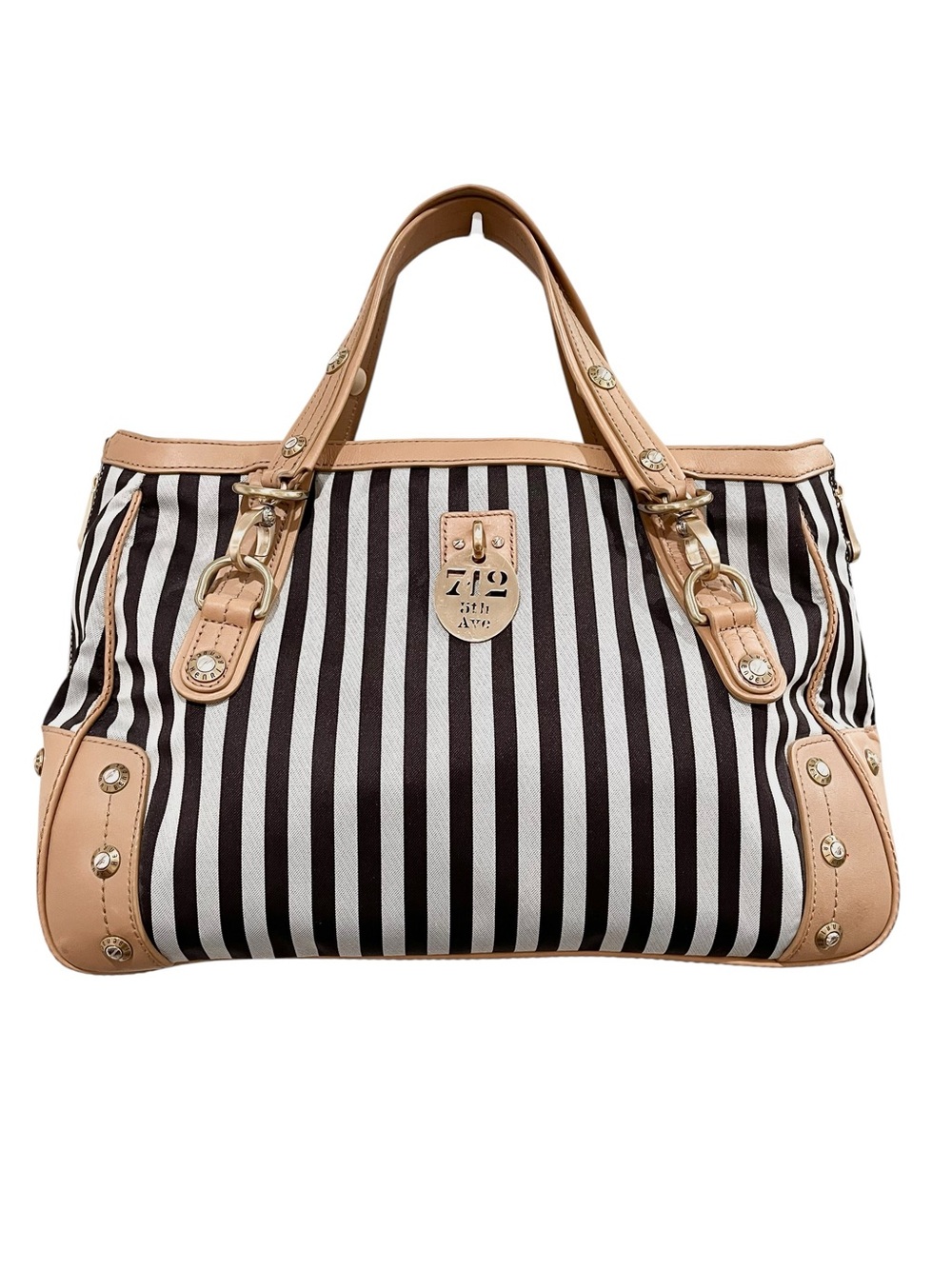 Henri Bendel "712 5th Ave" Centennial Stripe Tote Bag NWOT